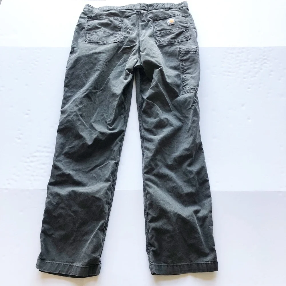 Carhartt Pants Mens 38x34 Rigby Rugged Flex Relaxed Fit Dungaree Shadow